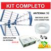 ANFEL Kit Antenna Tv Digitale Terrestre Esterna 5G LTE Con Amplificatore da Interno 4K