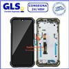BLACKVIEW DISPLAY LCD TOUCH SCREEN +FRAME per BLACKVIEW BV7200 SCHERMO VETRO NERO