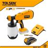 TOLSEN VERNICIATORE A SPRUZZO PISTOLA PER VERNICIARE A BATTERIA 20V 2AH CARICABATTERI
