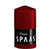 Spaas 12 Candele cilindriche Non profumate, 60, 25 Ore, Vino, Cera di paraffina, Rosso Vinaccia, D 60 mm x H 100 mm