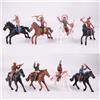Confezione da 8 personaggi di cowboy, gioco per equitazione, modello indiano,