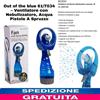 2pz Mini Ventilatore Portatile con Nebulizzatore, Acqua Pistole Spruzzo 285ml 5W