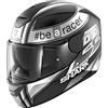 SHARK Casco Moto Hark D-Skwal Sam Lowes Mat, Nero/Bianco, XL