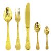 MEPRA Venere Oro Servizio Moka, 30 Pezzi, Acciaio Inossidabile 18/10 Cesellato