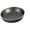 De Buyer 8151.12 Stampo Rotondo per Mini-Torte o Quiche, in Alluminio Antiaderente, con Forma per Tagliare L'Impasto