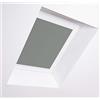 Bloc Blinds - Tende oscuranti per finestre da Tetto Velux, Telaio in Alluminio Bianco e Peltro