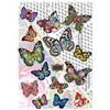 Komar Deco-Sticker''Melli Mello farfalle'', 1 pcs, colorato, 19903 ore