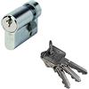 CISA 10873002012, Cilindro Europeo, Ottone sabbiato nichelato, 30/10 mm