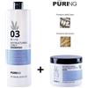 Puring Maxima Puring Rehab Restructuring Curly Shampoo + Maschera per Capelli Ricci e Crespi