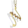 Boccadamo Collana Lunga Lettera N Dorato Con Cristalli XGR624DN