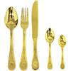 MEPRA Diana Oro Servizio Moka, 30 Pezzi, Acciaio Inossidabile 18/10 Cesellato