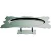 MEPRA 56 x 40 cm Dolce Vita Vassoio Rettangolare Base in Acciaio Inox, Il Peltro