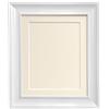 FRAMES BY POST Scandi - Cornice portafoto in stile vintage, con supporto avorio e bordo di supporto, 30 x 40 cm, dimensioni 30,5 x 25,4 cm, colore: Bianco