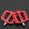 RockBros Pedali per bici da corsa MTB in nylon con asse da 9/16", piattaforma piatta