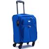 R.Leonf/ORMI TROLLEY BAGAGLIO A MANO CON 4 RUOTE IN TESSUTO ADATTO EASY JET 45X36X20 214