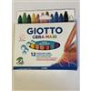 Giotto 12 cere maxi giotto pastelloni a cera 11,5mm lavabili