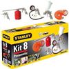 Stanley 8 ACCESSORI STANLEY PER COMPRESSORE CON ATTACCHI RAPIDI: AEROGRAFO, GONFIAGGIO..