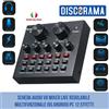 SCHEDA AUDIO V8 MIXER LIVE REGOLABILE MULTIFUNZIONALE IOS ANDROID PC 12 EFFETTI