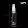 Bottiglia 5/10/20/100 ml Ricaricabile Spray Portatile Dispenser Trasparente