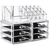 BOX COSMETICI 6 CASSETTI PORTA TRUCCHI CASE MAKE UP BEAUTY ROSSETTI RIPIANI