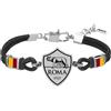Lowell Bracciale Uomo AS ROMA B-RB003UCN Tessuto Nero OFFICIAL