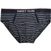 Sweet Years Slip a righe in cotone elasticizzato