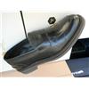 PELLE SCARPE UOMO mocassino COLLEGE vera pelle 40 nero made in italy