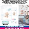 8 Bustine Corredino Neonato Ospedale Teddy Bear -Sacchetti Cambio Neonato