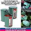 3 Sacchi Giardinaggio Con Coperchio A Zip Da 300 Litri - Con 4 Maniglie...