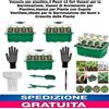 Vassoio x piantine,3pz 12 fori Vassoi x la Germinazione Con Cupole Ventilate