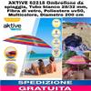 Ombrellone da spiaggia, Tubo bianco 28/32 mm, Fibra di vetro, Diametro 200 Cm
