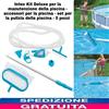 Intex 28003 Deluxe Kit di Pulizia Piscina 5pz. Aspirapolvere Pavimento Piscina