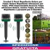 2pz Repellente Solare per Talpe,Scaccia Animali Con Energia Solare A Ultrasuoni