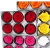 6 ROSE STABILIZZATE DA 6 CM ADDOBBI NATURALI WEDDING