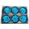 6 ROSE STABILIZZATE DA 6 CM ADDOBBI NATURALI WEDDING