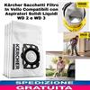 karcher Kärcher Sacchetti Filtro In Vello Compatibil con Aspiratori Solidi Liquidi WD2-3