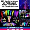 BBM Braccialetti Luminosi 100 Pz Starlight Fluorescenti in Colori Differenti