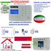 AMN SICUREZZA KIT ALLARME ANTIFURTO CASA SENZA FILI WIRELESS COMBINATORE GSM APP ANTI JAMMER