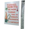 cartello targa FOREX 10x15 CM TORNO SUBITO DIVERTENTE corni aforismi