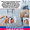Porta Shampoo Doccia-Portaoggetti Con 2 Ganci,Acciaio Inox Mensola Da Appendere