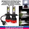 Kit H4 Lampadine x Fari a LED 6000K Fascio HI LO 50W Lampada da Nebbia Da 8000LM