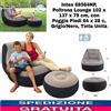 Poltrona Gonfiabile Confortevole 102x137x79cm, con Pouf Poggia Piedi 64x28cm