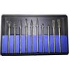 MIRSTORE SERIE 10 FRESE AL CARBURO DI TUNGSTENO 3x4mm PER TRAPANO DREMEL E SMERIGLIATRICE