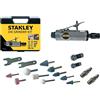 Stanley Smerigliatrice Pneumatica ad Aria Compressa Stanley + Accessori per Compressore