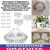 10 Segnaposti a Forma di Diamante Trasparenti Addobbi Decorazioni Segna Tavolo
