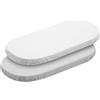 Cambrass - 2 Lenzuolo Regolabile-Cestone 35X80X7 Cm Vichy10 Grau