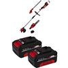Einhell Utensile multifunzione a batteria GE-LM 36/4in1 Li-Solo Power X-Change + Einhell Originale 2x18V 4,0Ah PXC-Twinpack Power X-Change due batterie da 4,0 Ah