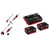 Einhell Utensile multifunzione a batteria GE-LM 36/4in1 Li-Solo Power X-Change + Einhell Originale 2x 3,0Ah & Twincharger Kit Power X-Change