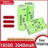 Panasonic 1PZ Batteria Pila Ricaricabile NCR 18500 A 2040mAh Flat Pole Li ion lamelle