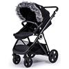 For Your Little One For-Your-Little-One aFHACWF-DG252 - Pram Fur Hood Trim compatibile con la formula, colore: Grigio scuro